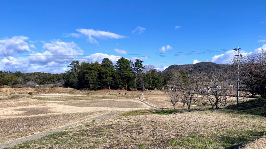 こうもり塚古墳周辺ののどかな風景